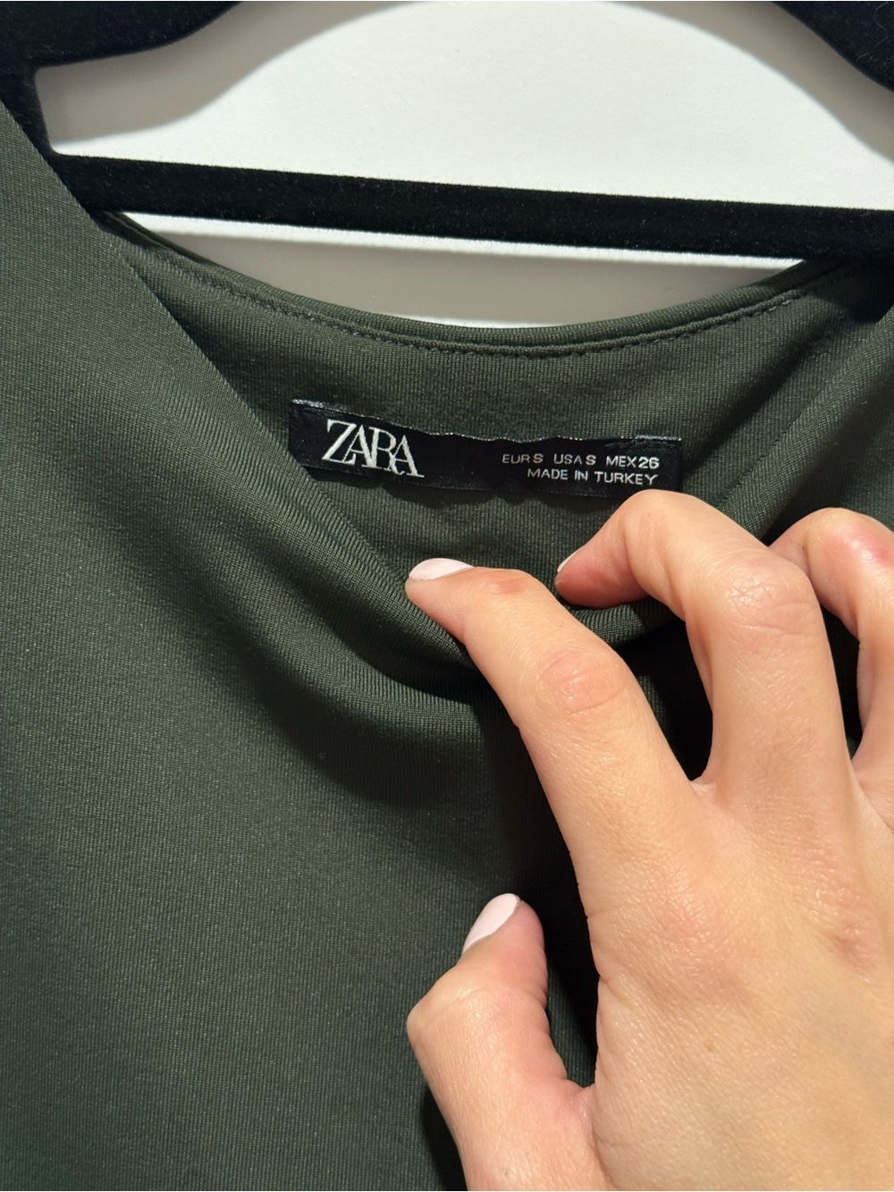 Zara Olive Green Bodysuit